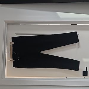Womens LOFT Marisa skinny Pants ankle length black size 12 like new